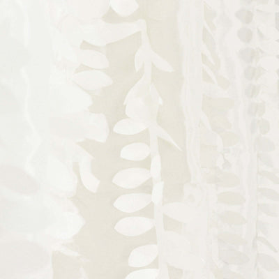 Translucent leaf-patterned fabric for home decor or crafts.
