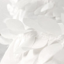 8ftx8ft White 3D Leaf Petal Taffeta Fabric Photo Backdrop Curtain