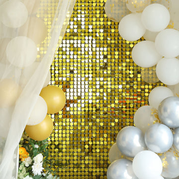 Add a Touch of Luxury with Ritzy Gold Sequin Wall Art Decor
