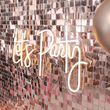 10sq.ft Ritzy Blush Rose Gold Square Sequin Shimmer Wall Photo Backdrop Panels
