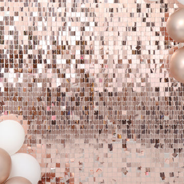 Rose Gold Sequin Backdrop Panels for Stunning Event Décor