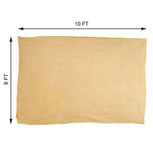 A Tan HDPE Rectangle Sun Shade Sail that is 10 ft x 8 ft
