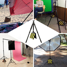 4 Pack | Heavy Duty Black/Yellow Sand Saddle Bag For Backdrop Stands