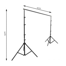Backdrop stands made of metal on a white background