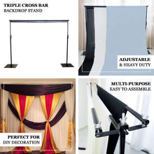 10 Feet Backdrop Stand Triple Cross Bars And Mounting Brackets DIY