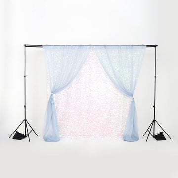 Sturdy and Versatile: Metal Triple Crossbar Adjustable Photography Backdrop Stand 8ftX10ft