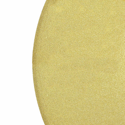 Gold metallic fabric swatch, showcasing a smooth and shiny texture.