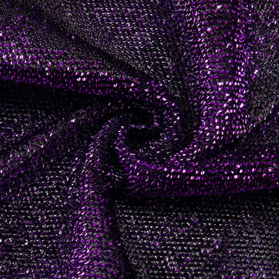 Purple sequined fabric with a shimmering texture.