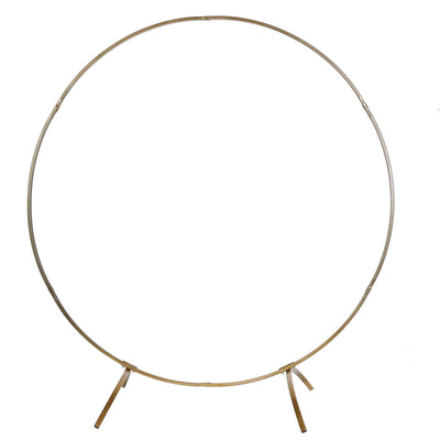Gold metal circle stand for decorations or displays