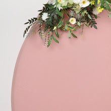 Matte Dusty Rose 7.5 Feet Round Spandex Wedding 2 Sided Stand Cover