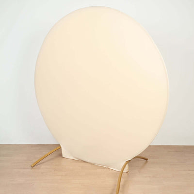 Round fabric backdrop on a stand for photography or events