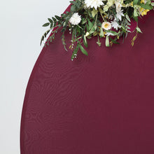 Matte Burgundy 7.5 Feet Round Spandex Wedding Stand Cover