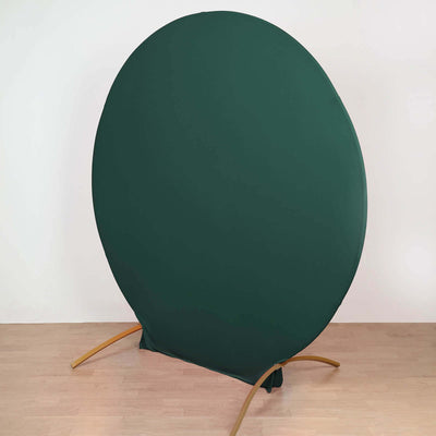 Green circular backdrop stand for photography