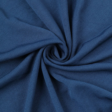 Transform Your Venue with the Matte Navy Blue Round Spandex Fit Wedding Backdrop Stand Cover 7.5ft