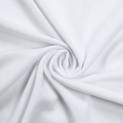 White fabric texture in a swirling pattern.