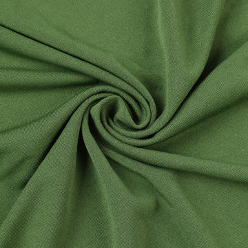 Create Unforgettable Memories with the Matte Olive Green Round Spandex Fit Wedding Backdrop Stand Cover 7.5ft