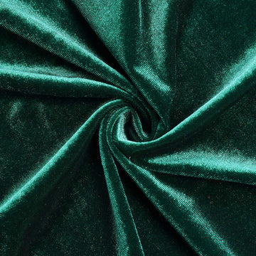 Unleash the Charm of the Hunter Emerald Green Soft Velvet Fitted Round Wedding Arch Backdrop Cover