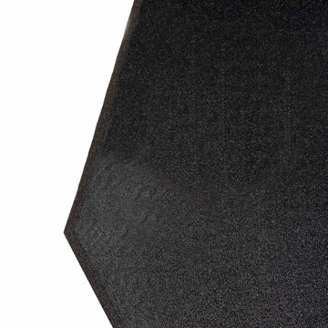 Transform Your Venue with the Black Metallic Shimmer Tinsel Spandex Hexagon Backdrop
