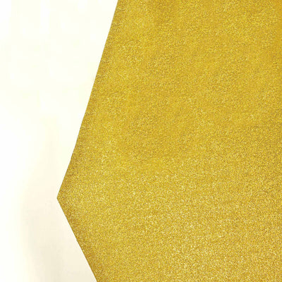 Gold glitter paper sheet with a shimmering finish.