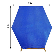 Royal Blue Metallic Shimmer Tinsel Spandex Umbrella - 7 ft and 8 ft - Arch Covers, Fitted Backdrop Covers