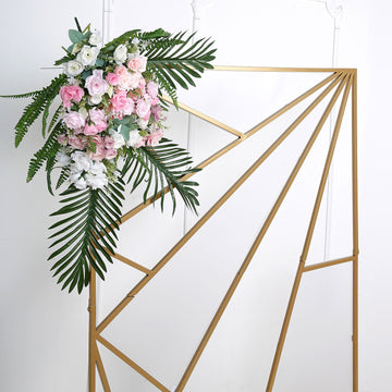 Versatile and Multipurpose Gold Flower Frame Prop Stand