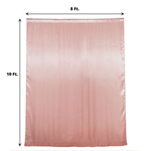 8ftx10ft Dusty Rose Satin Event Photo Backdrop Curtain Panel