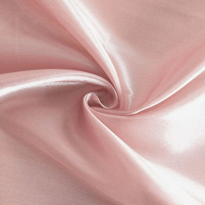 Pink satin fabric with a smooth, glossy texture.