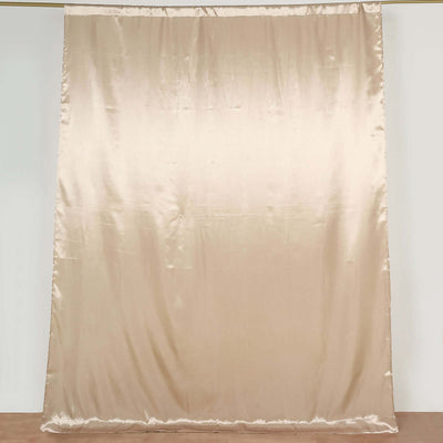 Satin fabric backdrop in soft beige color for photography
