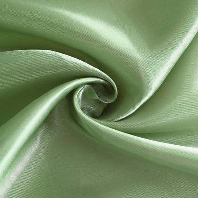 Soft green satin fabric with a smooth texture.
