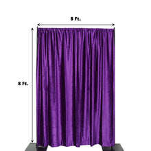 8 Feet Purple Velvet Backdrop Curtain Drape
