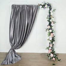 Charcoal Gray Premium Velvet Material Backdrop Stand 8 Feet Curtain Panel