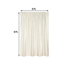 A solid Ivory Velvet Curtain with the measurements of 8 ft, perfect as a room divider, backdrop curtain & dividers