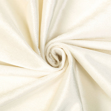 Enhance Your Event with the Ivory Premium Velvet Backdrop Stand Curtain Panel