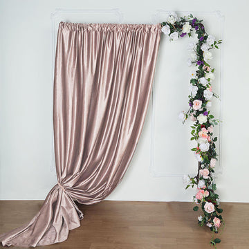Enhance Privacy and Style with the Mauve Velvet Backdrop Curtain