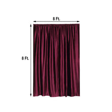 8 Feet Eggplant Premium Velvet Privacy Drape Backdrop Stand Curtain Panel