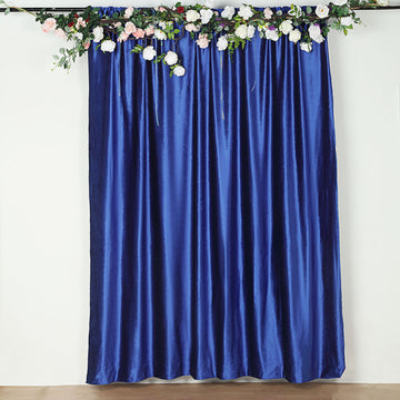 Add Glam and Luxury with the Royal Blue Velvet Backdrop Curtain Panel