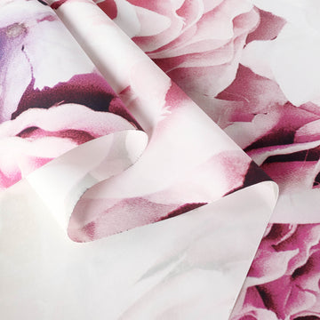 Create a Magical Party Space with our Floral Print Vinyl Backdrop