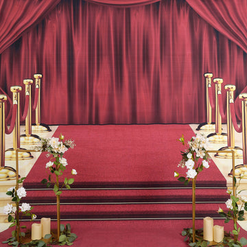 Transform Your Space with the Hollywood Red Carpet and Curtain Vinyl Photography Backdrop 8ftx8ft