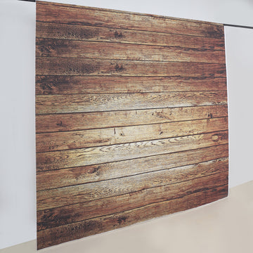 Versatile and Durable Brown Wood Backdrop