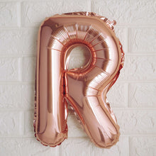 Metallic Blush & Rose Gold Mylar Foil 16 Inch Letter R Balloons