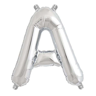 Silver foil letter A balloon
