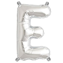 Metallic Siny Silver 16 Inch Mylar Foil Letter & Number Balloons 