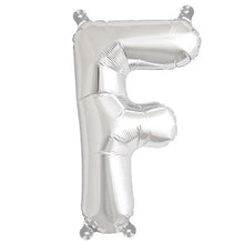Shiny Metallic Silver 16 Inch Mylar Foil Balloons Letter & Number