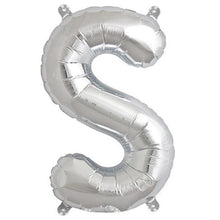 Shiny Metallic Silver Balloons In 16 Inch Mylar Foil Letter & Number