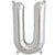16 Inch Mylar Foil Balloons Metallic Shiny Silver Letter & Number