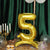 Free Standing 27 Inch Metallic Gold Number Balloon Mylar Foil 