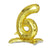 Stand Alone 27 Inch Gold Mylar Number Balloons For Helium Or Air