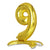 Gold Mylar Number Balloons 27 Inch Self Supporting For Helium Or Air