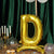 27 Inch Mylar Foil Letter Balloons Gold Stand Alone With Helium Or Air
