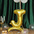 Gold 27 Inch Letter Balloons Self Supporting Mylar Foil Air Or Helium